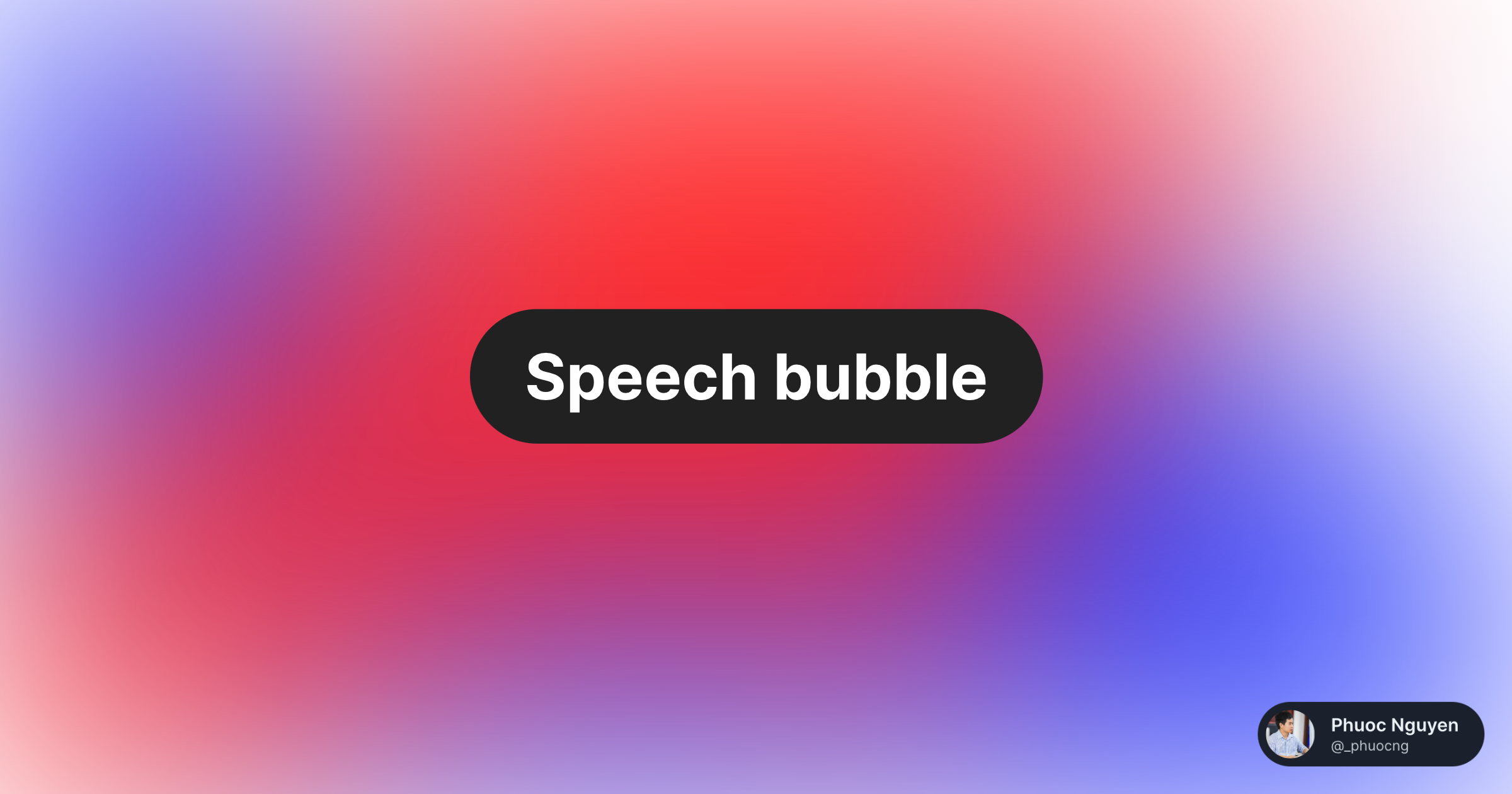 speech bubble meaning in english