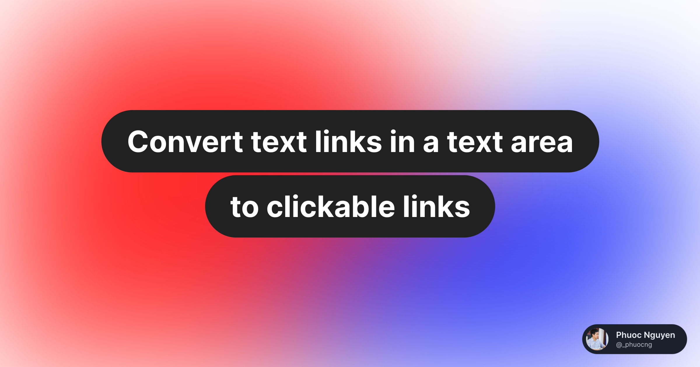 Convert Text Links In A Text Area To Clickable Links Phuoc Nguyen